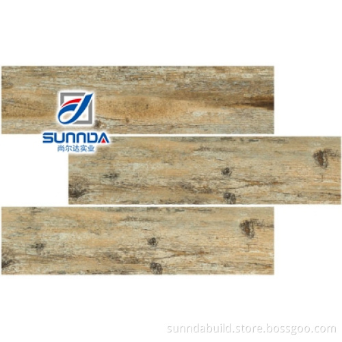 in stock wooded look rustic discontinued ceramic wear-resistance wood floor tiles